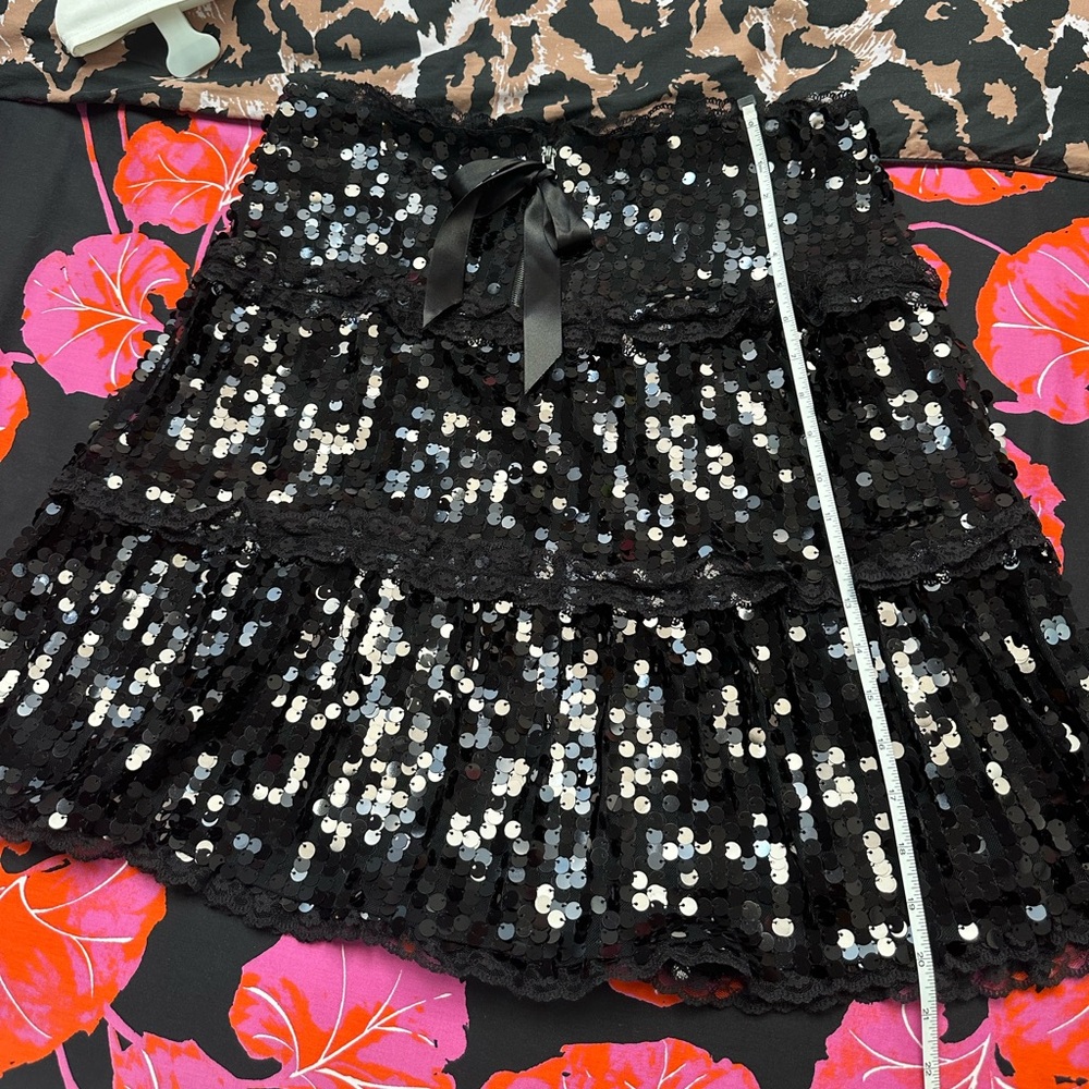 Valentino Black Sequin Skirt - Picture 10 of 10
